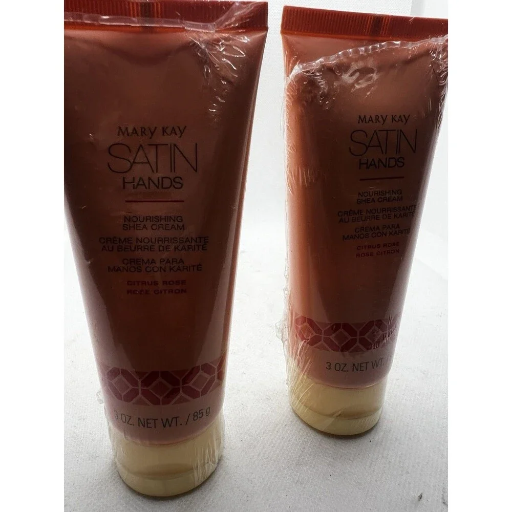 (Lot Of 2) MARY KAY SATIN HANDS SHEA CREAM CITRUS ROSE